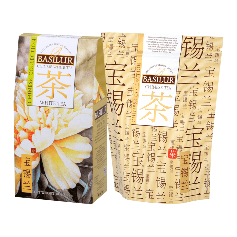 BASILUR TEA - CHINESE COLLECTION - WHITE TEA 100G PACKET