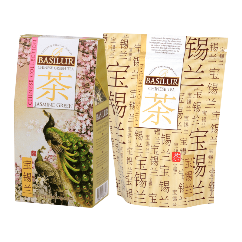 BASILUR TEA - CHINESE COLLECTION - JASMINE GREEN 100G PACKET