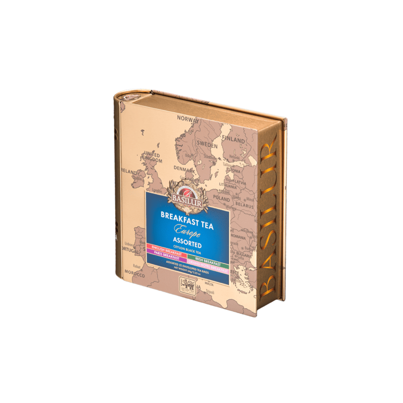 BASILUR TEA - TIN - EURPOE BREAKFAST TEA ASSORTED 32E