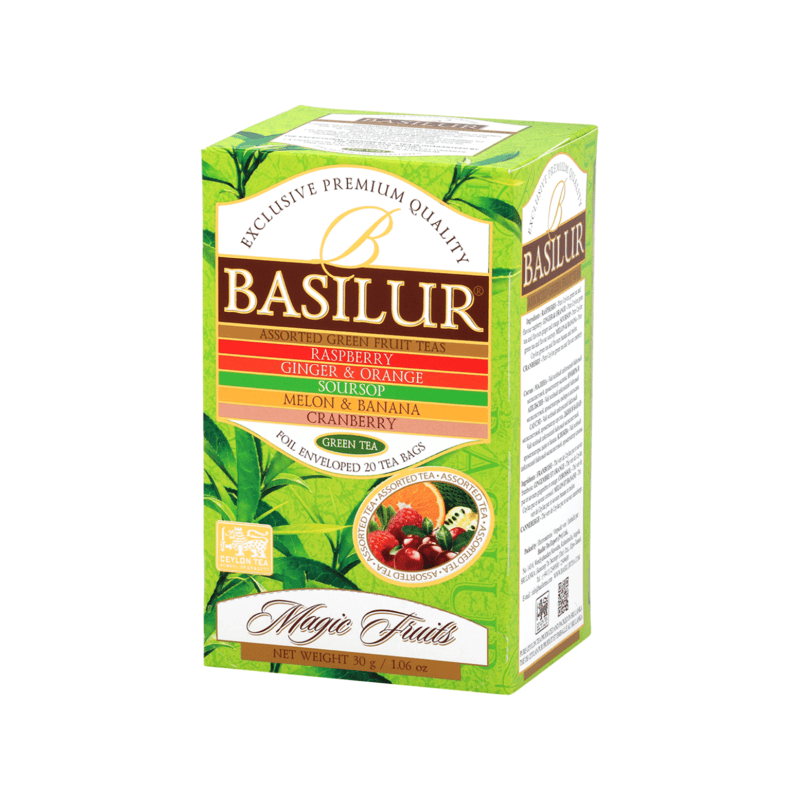 BASILUR TEA - MAGIC FRUIT ASSORTED GREEN 25EN