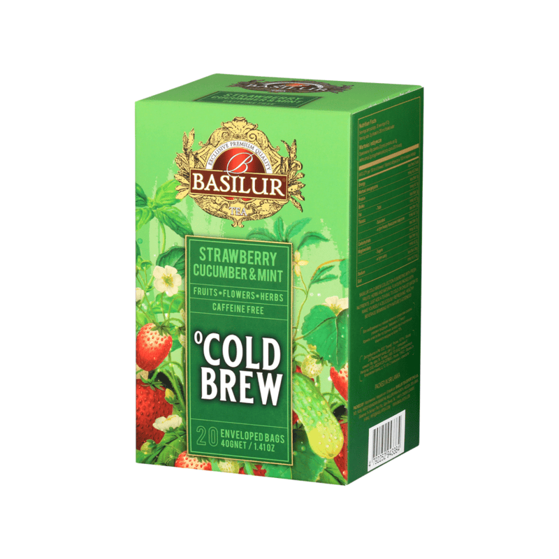 BASILUR TEA - STRAWBERRY CUCUMBER & MINT 20EN