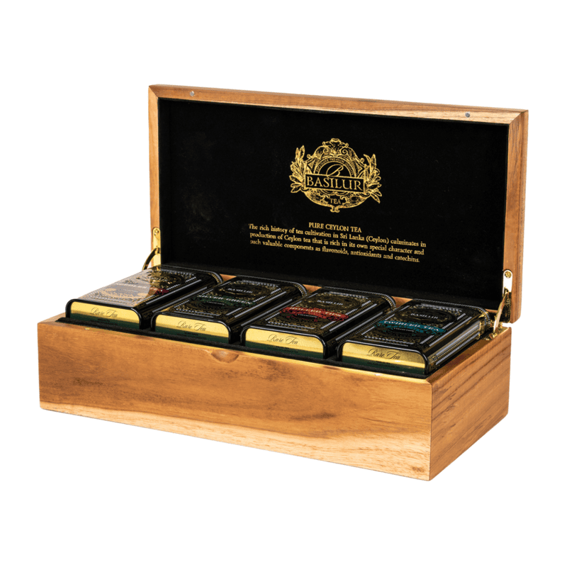 BASILUR TEA - TEAK WOODEN BOX