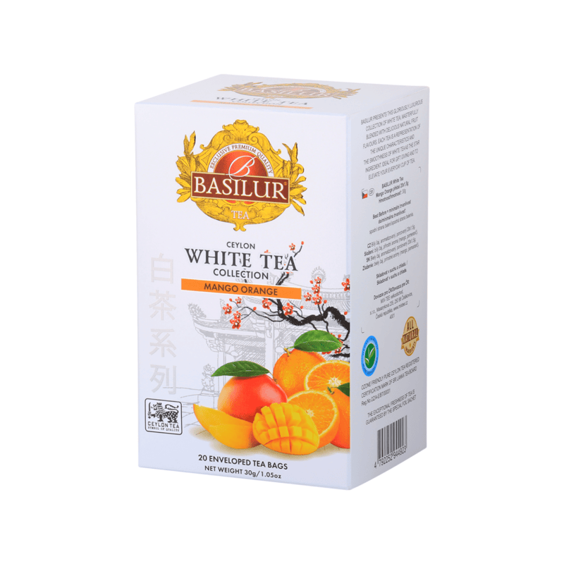 BASILUR TEA - WHITE TEA MANGO ORANGE 20EN