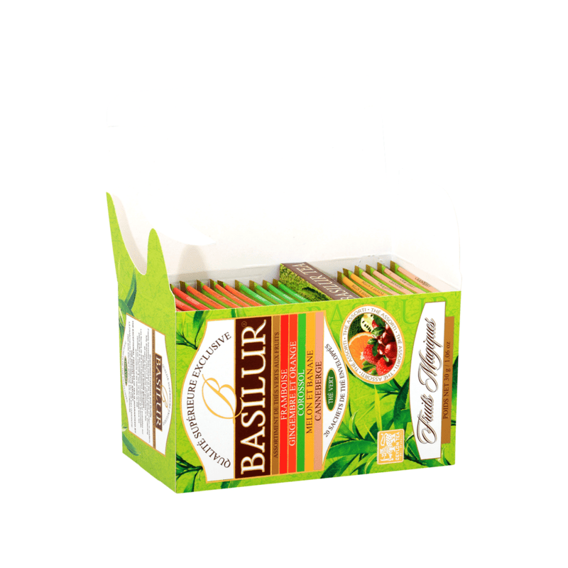 BASILUR TEA - MAGIC FRUIT ASSORTED GREEN 25EN