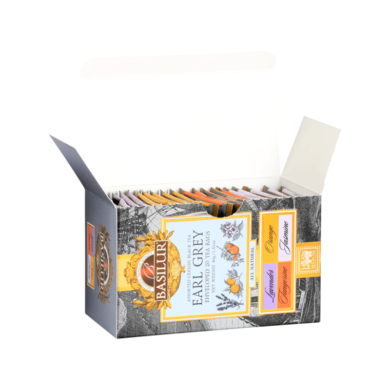 BASILUR TEA - EARL GREY BOX - ASSORTED 20EN