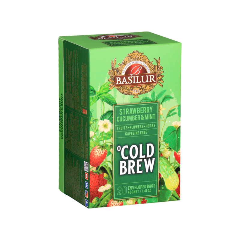 BASILUR TEA - STRAWBERRY CUCUMBER & MINT 20EN