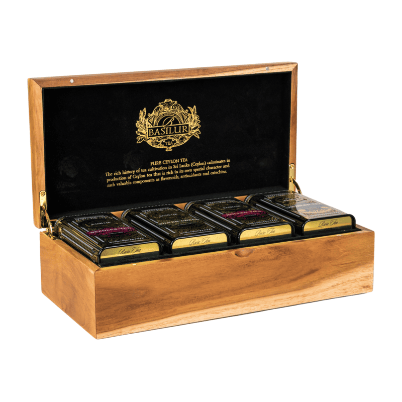 BASILUR TEA - TEAK WOODEN BOX