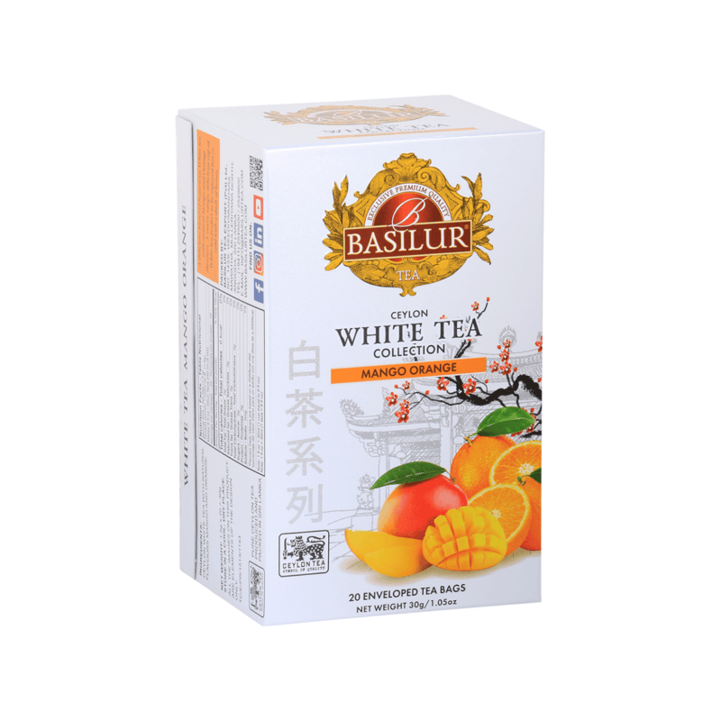 BASILUR TEA - WHITE TEA MANGO ORANGE 20EN