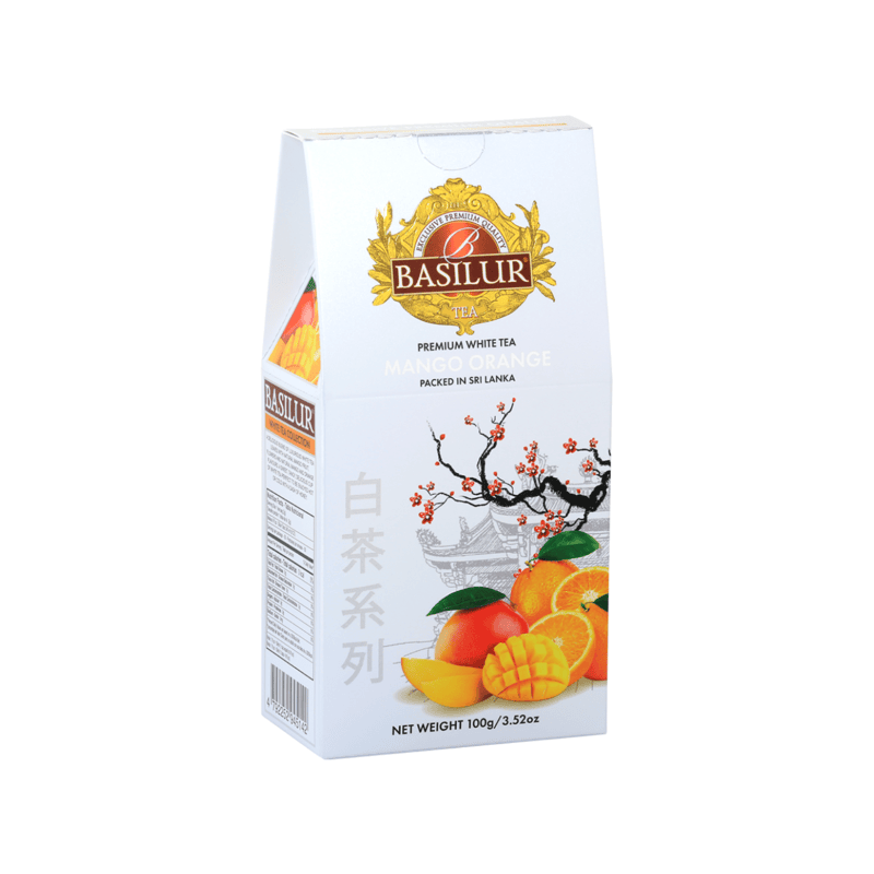 BASILUR TEA - WHITE TEA MANGO ORANGE 100G PACKET